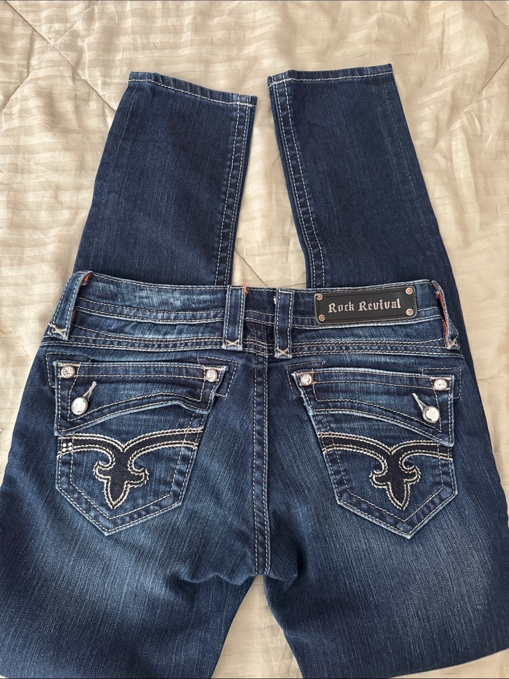 Rock Revival Women's Dark Blue Skinny Jeans